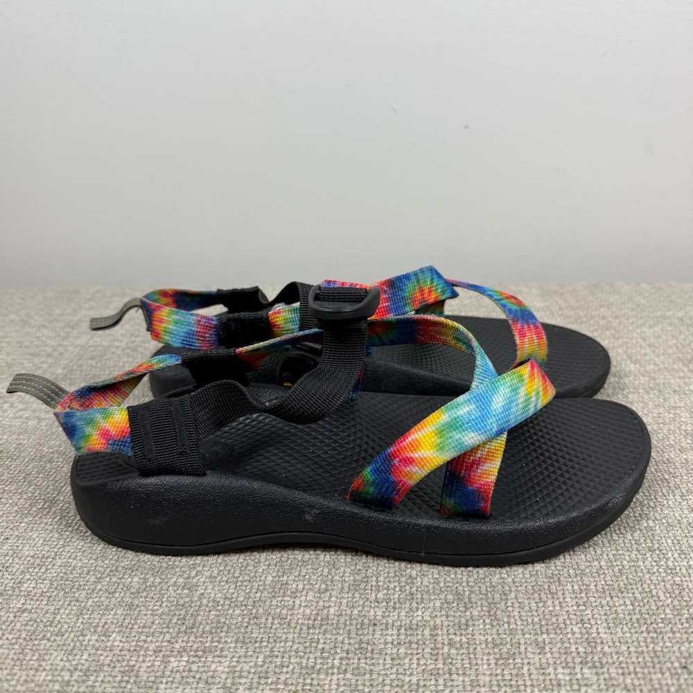Chaco Z1 Ecotread Kids Sandals Rainbow Tie Dye Youth Size 6 Hiking Outdoor - Picture 6 of 12